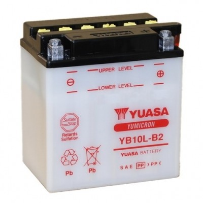 Baterie YUASA 12V 11Ah  YB10L-B2 (dodáváno bez kyselinové náplně)